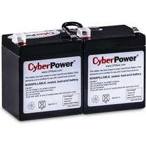 Cyber Power RB1270X2A UPS 교체용 배터리 카트리지 유지보수 필요 없음 사용자 설치 가능 12V/7Ah 검은색 2.75 x 7.08 4.17인치, Battery 12V/7Ah