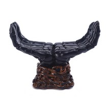 창조적 인 가스 쇼 촛대 양초를위한 야자 장식용 양초 홀더 용 쟁반 수지 공예 홈 거실 테이블 장식