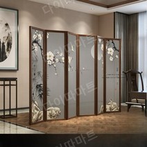 현대식 호텔 병풍 칸막이 고급진 병풍 파티션 인테리어 소품 거실 현대식 병풍, 그레이 A-011