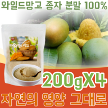 미국산 아프리카 덤불 와일드 망고 종자 씨앗 분말 100% WILD MANGO 물 요거트 요구르트 요그루트 베이킹 재료 타 뿌려 먹는 맛있는 벌크 형 가루 파우더 파는곳 추천, 4