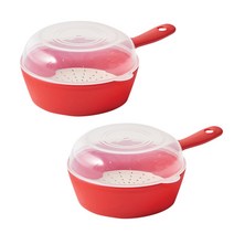 이지앤프리 손잡이 호빵찜기 1+1 소량 찜용기, 손잡이 호빵찜기 2P