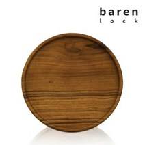 비프로젝트 바른락 티크 우드 원형 쟁반 트레이 20cm(중), 단품