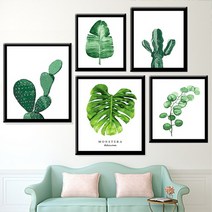 DIY 명화그리기 보태니컬 시리즈 - 40cmX50cm, 03보태니컬몬스테라3_페인팅
