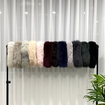 금강모피 리얼 폭스퍼 자석 머플러 넥워머 목도리 샤베트 (12color)