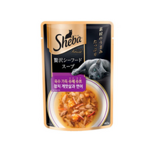 쉬바 수프 고양이간식 참치 40g, 참치 게맛살과 연어, 8개