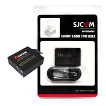 SJCAM 정품듀얼충전기+배터리(KJ1000 1개) 액션캠 악세서리