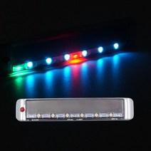 태양열 사각 26패턴 LED 경광등 낱개 전구 차폭등 사이드램프 윙바디 개조용 24V, 본상품선택, 본상품선택, 1개