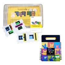 NEW 가나다 글자만들기 꾸러미 (가나다요술책 퍼즐) 한글공부 한글떼기 교재 자음 모음 받침