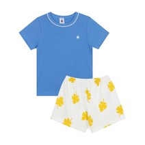 PETIT BATEAU [빠른배송] 남아 리프&로고 파자마 세트