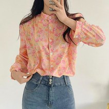 퍼니걸스 9916 플라워 무드 블라우스 셔츠 여성의류