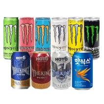 핫식스 355ml 24캔 더킹 포스 파워 몬스터 에너지 드링크 울트라 그린 시트라 망고로코, 롯데-핫식스355㎖(24캔)