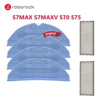[호환]로보락호환진동 걸레/필터 스크린/사이드 브러시 액세서리 Robolock S7MAX S70 S75 진공 청소 로봇에, 06 6pcs
