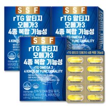 순수식품 rTG 알티지 오메가3 비타민D 60캡슐 x 3개 (6개월분)