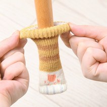 MOASO 고양이발 체어슈즈 4p 의자다리 긁힘 소음방지 커버 양말 발싸개 층간소음, 블랙