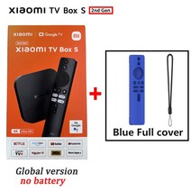 글로벌 버전 샤오미 미 TV 박스 S 2 세대 4K HD BT5.2 2GB 8GB 돌비 비전 HDR10 구글 어시스턴트 스마트 S, 08 BOX 2 n Blue