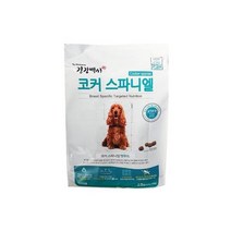 건강 코커스파니엘전용 펫푸드 2kg (전연령용) + 애니홀릭 엘라이신스틱 3피증정, 건강백서 코커스파니엘전용 펫푸