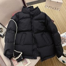 하이넥 연예인 숏패딩 명품 빅사이즈 덕다운