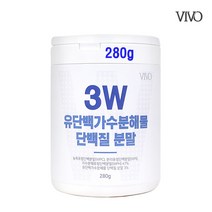 경성건강원 3W 저분자가수분해단백질 유단백가수분해물 MBP단백질 류신 BCAA 필수아미노산 방탄근육 완전단백질 치커리식이섬유 벌꿀분말 농축유청 분리유청 가수분해유청단백질 280g, 1통