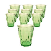MIR 10각컵 180ml 75NT, 그린, 10개입
