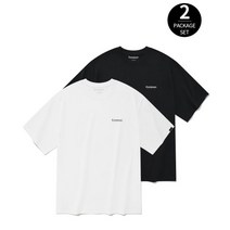 COVERNAT 에센셜 쿨 코튼 2-PACK 티셔츠 블랙