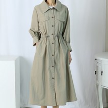 봄신상 디자이너 브랜드 롱 셔츠 자켓 원피스