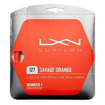 럭실론 luxilon 세비지 오렌지 127mm 테니스 스트링 테니스라켓줄 럭실론세비지오렌지단품, 주황색