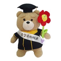 학사모테드 인형화환 졸업식선물, 테드인형세트