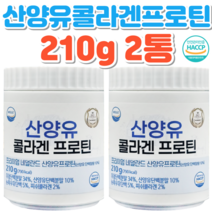 네덜란드 산양유 콜라겐 프로틴 단백질 분말 저지방 요거트맛 210g, 2개