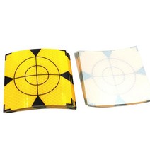 고100mm 노란색 삼각형 반사판 시트 테이프 10x10 cm 사우스 니콘 호환 트림블 토탈 스테이션용 40 개, 01 40PCS 100X100MM