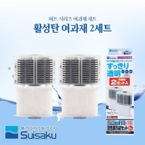 수이사쿠 여과재 리필세트 피트 활성탄 리필 2P