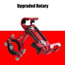 금속 오토바이 자전거 스마트폰 홀더 알루미늄 합금 미끄럼 방지 브라켓 GPS 클립 범용 회전 스탠드 스마트폰용, Red