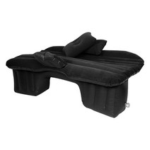 [LF] 자동차 뒷좌석 에어 에어 매트리스 충전 미니 SUV 승합 차 트럭이 취침용 매트 침대 매트 휴대용 캠핑 여행., 하나, Black