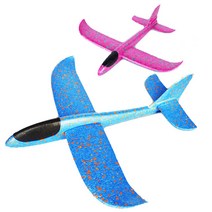 재미존 (1 1)AIR글라이더비행기 스티로폼비행기 opp포장_대(빨강 파랑), 1세트