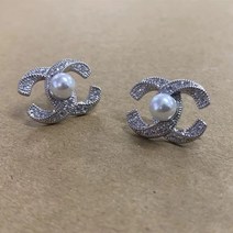 S925 실버침 프렌치 진주 큐빅 18K 고급 도금 귀걸이 명품핏 청순 럭셔리 패션 주얼리 안티 알레르기