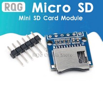 마이크로 SD 스토리지 확장 보드 Arduino ARM AVR 용 핀이있는 미니 TF 카드 메모리 실드 모듈, 한개옵션0