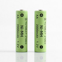 2000mAh 니켈수소 AA 충전지 2p NI-MH 충전배터리, 상세페이지 참조, 상세페이지 참조