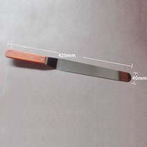 베이킹 도구 제작 재료 케익 쿠키틀 홈 빵틀 실리콘 머핀 스테인레스 스틸 나무 손잡이 크림 주걱 케이크 스무더 프로스팅 스프레더 퐁당 과자 케이크 장식 칼, 12인치
