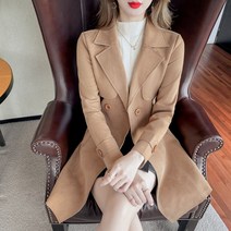 YM 새로운 허리 긴 재킷 윈드 브레이커 코트 여성 코트 뉴타임즈