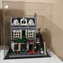 레고 모듈러 장식장 디스플레이 아크릴 진열장 케이스, 54x28x40cm블랙 베이스  조립형