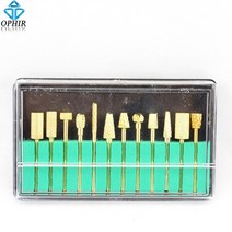 OPHIR 프로 네일 드릴 비트 액세서리 카바이드 그라인딩 폴리싱 헤드 _ KD164(1-12) 박스 당 12 개, 한개옵션0