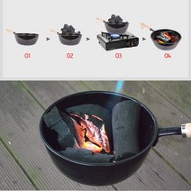 [Zhuoya]숯통 바베큐 화로 12/18-042609, black