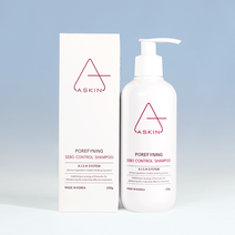 에이스킨 포어파이닝 세보 컨트롤 샴푸 250g 피부과 지루성두피 샴푸 청소년 두피각질 비듬 샴푸