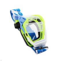 오토바이 고글 오프로드 기관차 안경 아웃도어 강하 고글 ATV 반헬멧 고글 성인, 형광황테투명시트, 하나