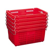 [공룡플라스틱]플라스틱 운반상자특대A 5개 묶음, 운반특대A 5개(적색(신재))