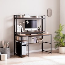 코세드 루디 선반 책상 1250사이즈, 화이트