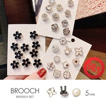 kirakirashop 데일리 미니 브로치 10개 세트 BRC3167