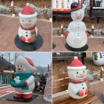 테마파크 실외 전시 눈사람 캐릭터 FRP 포토존 조형물 제작 업체 헤파이스토스웍스