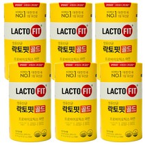 락토핏 5X 생유산균 골드 50포 X 6통, 100g, 6개