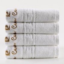 피에르가르뎅 황제 30수 190g OEKO-TEX 세면타올, 화이트, 4매입