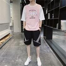 반팔면티셔츠여 캐쥬얼 스포츠타입 맨티셔츠 여름옷 0여름 트렌드 힙합 건달카리스마 미드 T 590068831